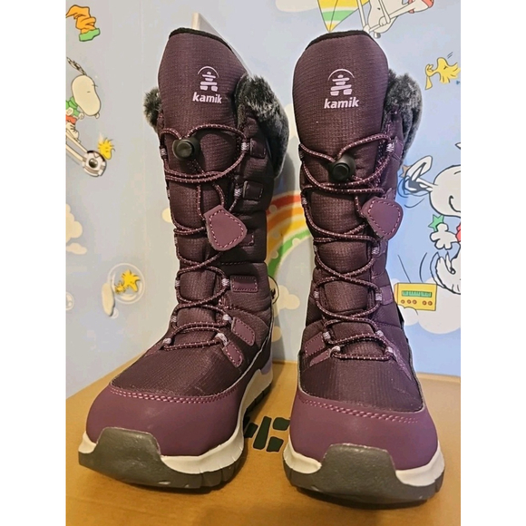 Kamik Prairie 2 Tall Waterproof Winter Snow Boots Children Size 13 Blackberry - Picture 4 of 11